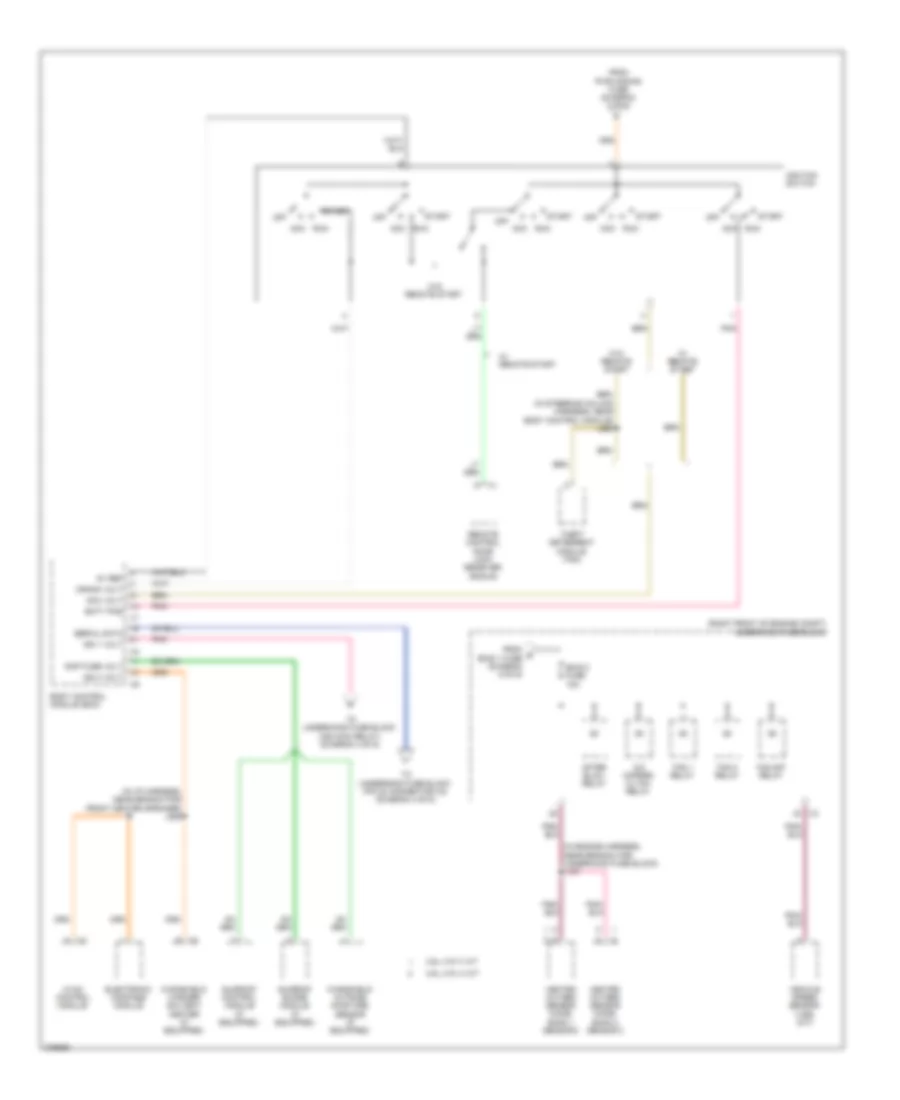 Power Distribution Wiring Diagram 5 of 6 for Cadillac CTS 2008