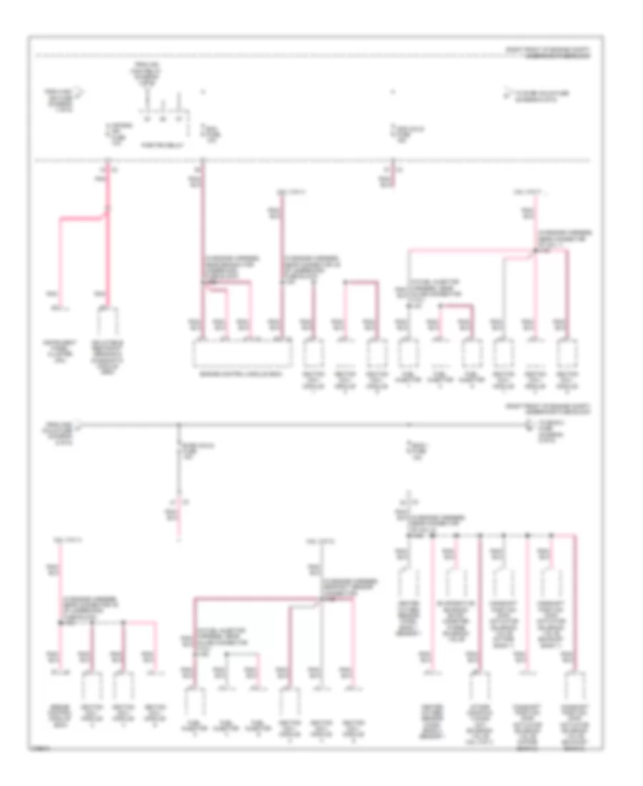 Power Distribution Wiring Diagram (6 of 6) for Cadillac CTS 2008