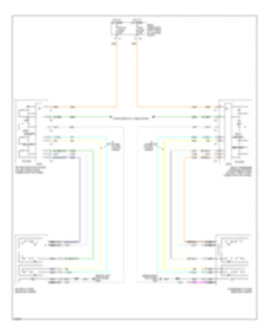 Power Mirrors Wiring Diagram for Cadillac CTS 2008