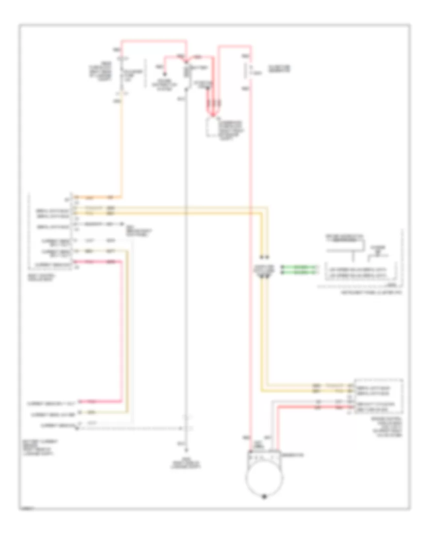 Charging Wiring Diagram for Cadillac CTS 2008