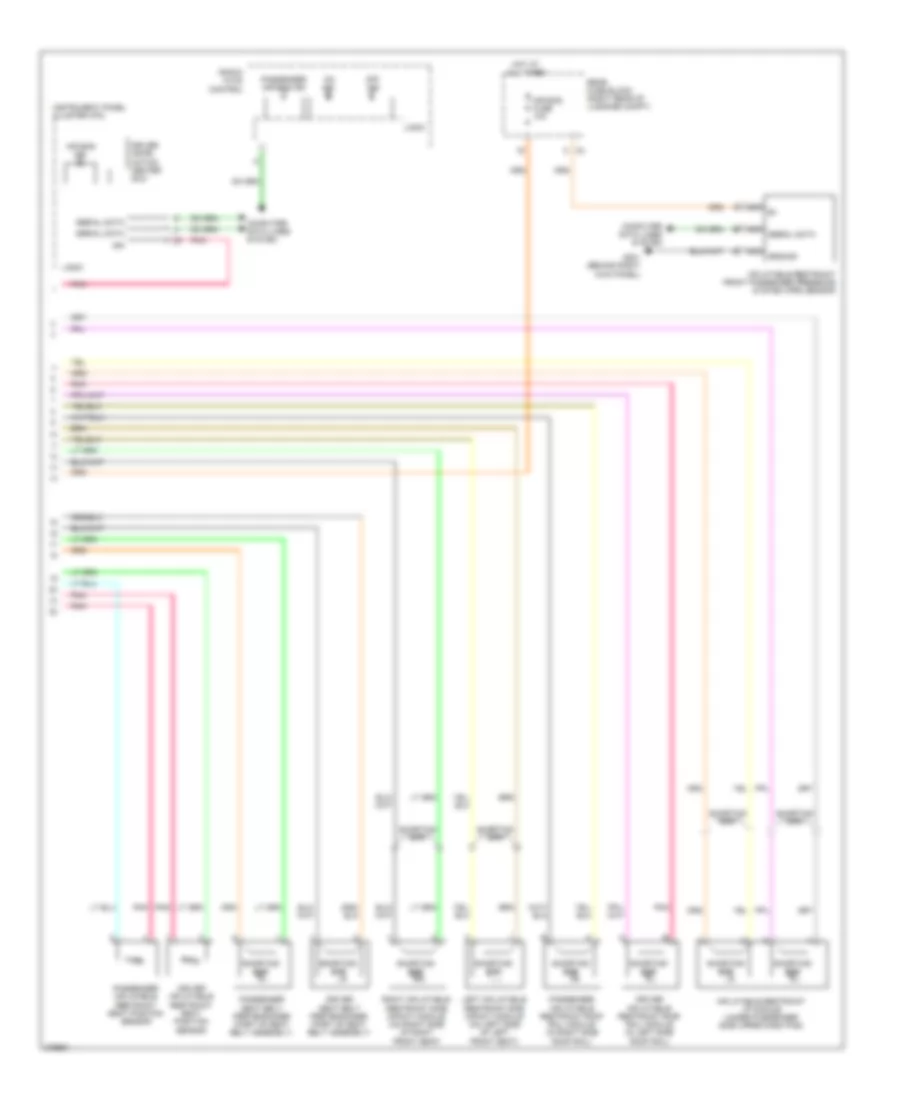 Supplemental Restraints Wiring Diagram 2 of 2 for Cadillac CTS 2008