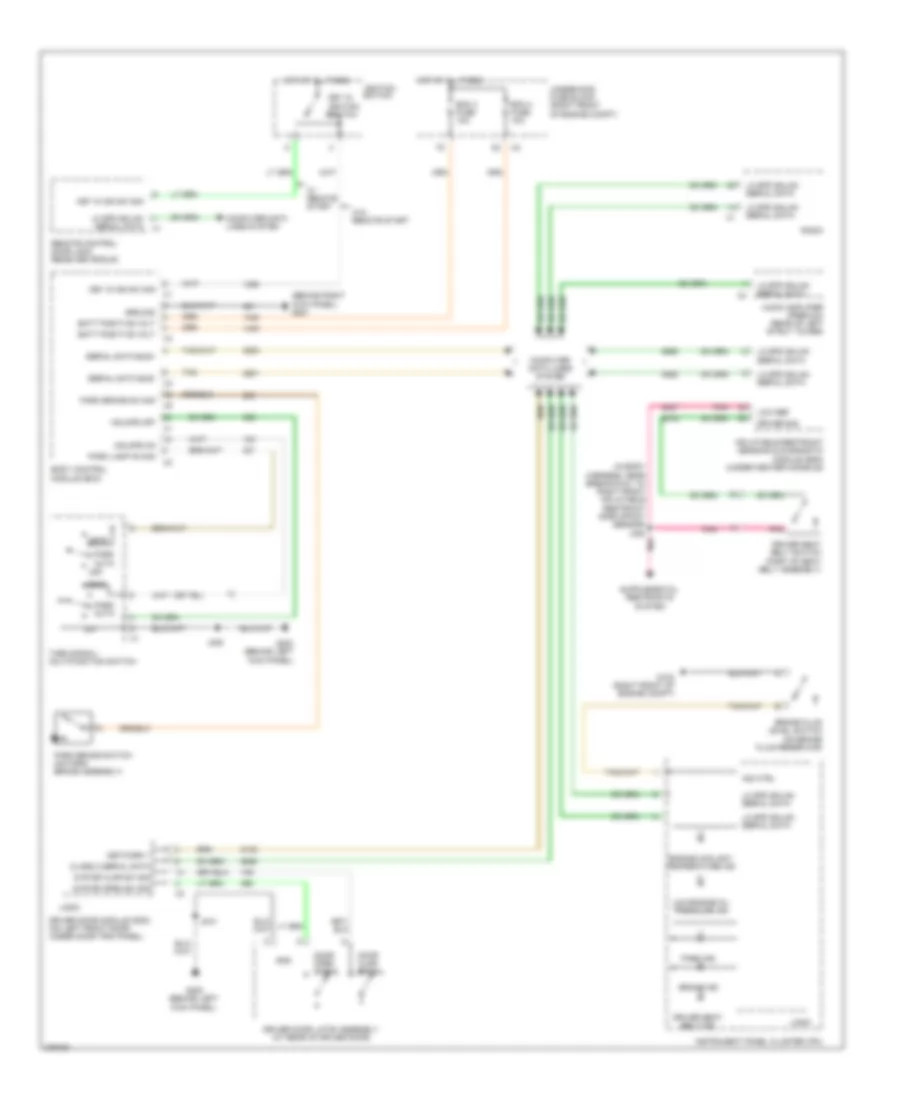 Chime Wiring Diagram for Cadillac CTS 2008