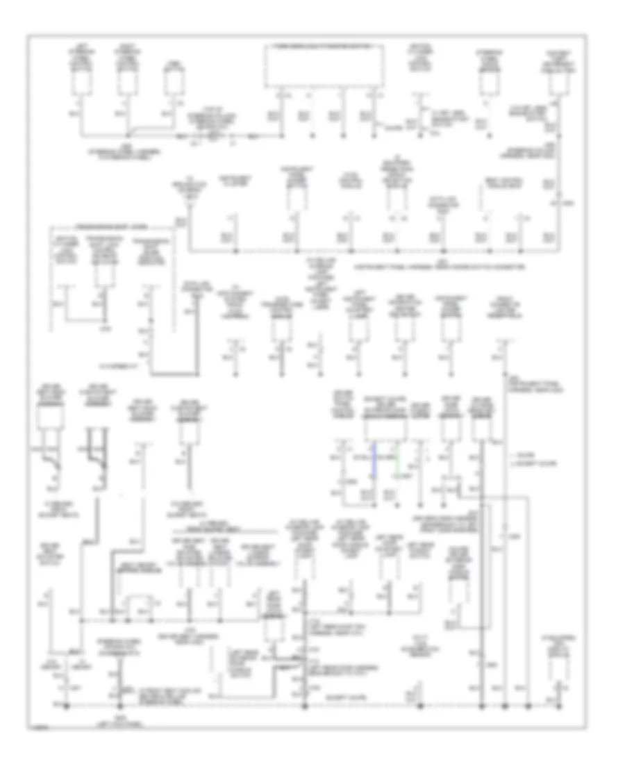 Ground Distribution Wiring Diagram Sedan CTS V 2 of 5 for Cadillac CTS Vsport 2014