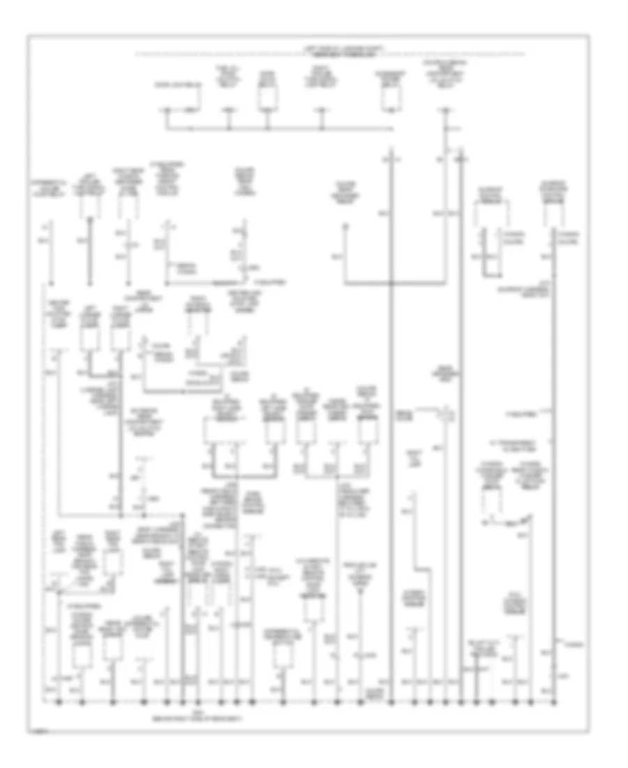 Ground Distribution Wiring Diagram Sedan CTS V 4 of 5 for Cadillac CTS Vsport 2014