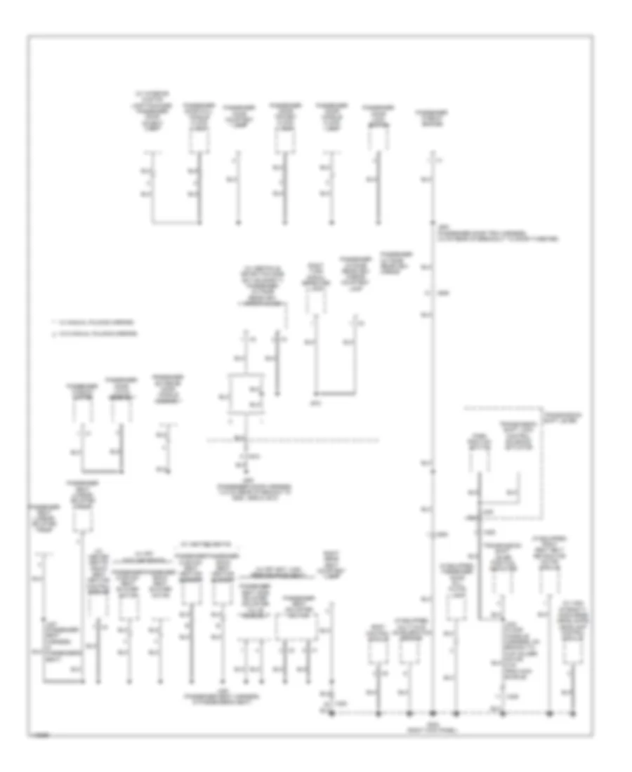 Ground Distribution Wiring Diagram Sedan Except CTS V 6 of 7 for Cadillac CTS Vsport 2014