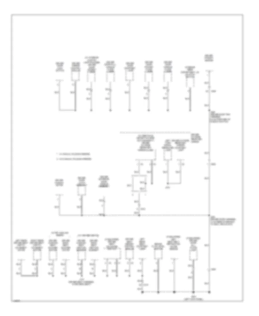 Ground Distribution Wiring Diagram Sedan Except CTS V 7 of 7 for Cadillac CTS Vsport 2014