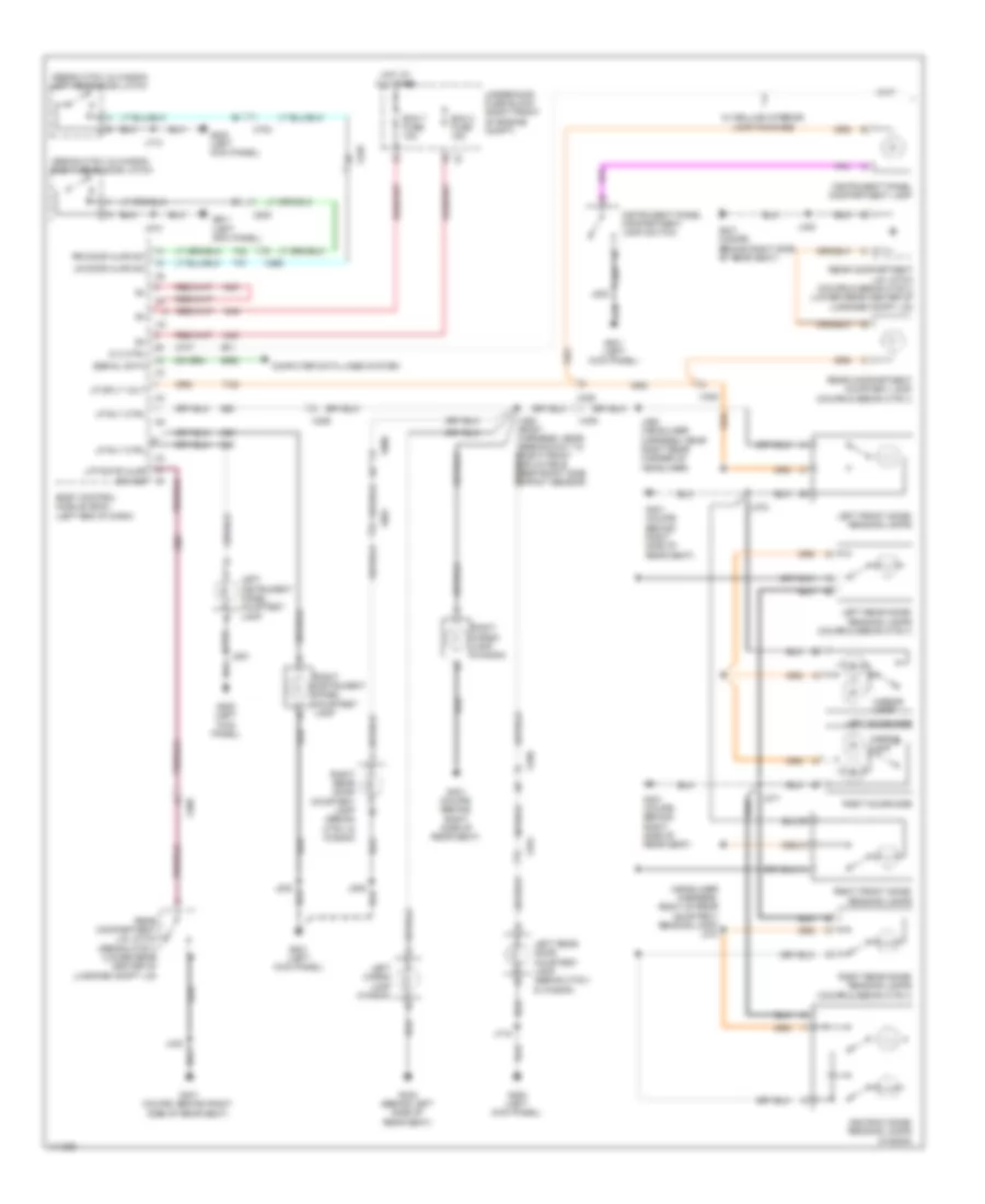 Courtesy Lamps Wiring Diagram Coupe 1 of 2 for Cadillac CTS Vsport 2014