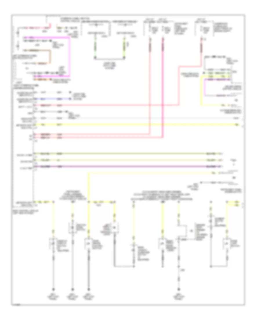 Instrument Illumination Wiring Diagram, Sedan Except CTS-V (1 of 2) for Cadillac CTS Vsport 2014