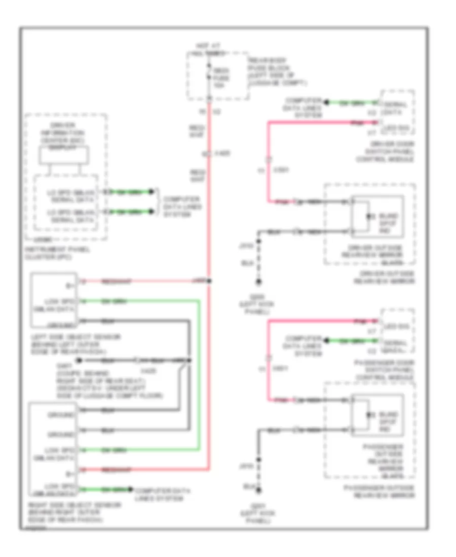 Blind Spot Monitoring Wiring Diagram Coupe for Cadillac CTS Vsport 2014