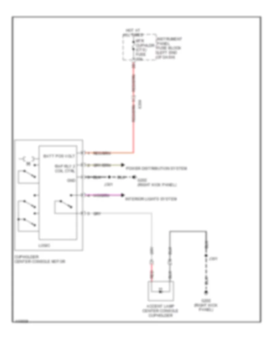 Cup Holder Cover Wiring Diagram for Cadillac CTS Vsport 2014