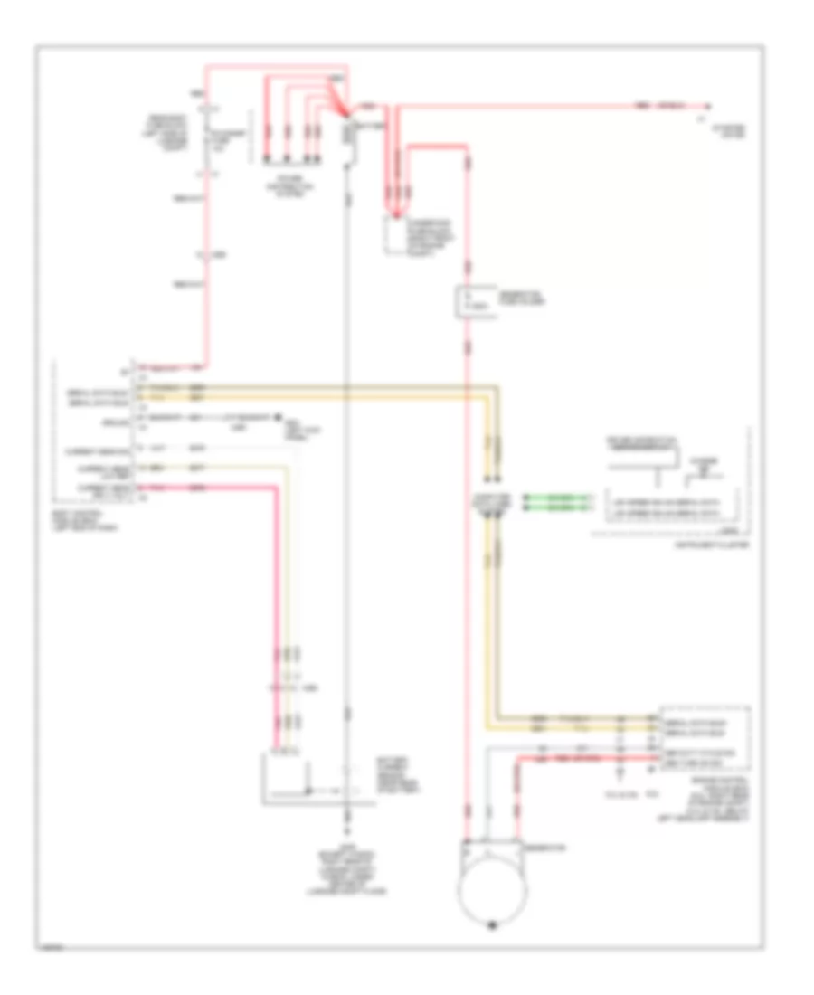 Charging Wiring Diagram Coupe for Cadillac CTS Vsport 2014