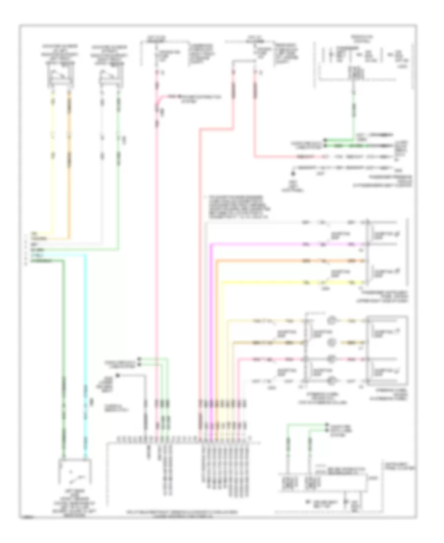 Supplemental Restraints Wiring Diagram Coupe 2 of 2 for Cadillac CTS Vsport 2014