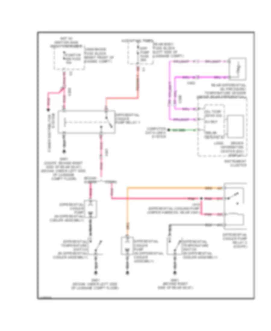 Rear Differential Cooler Wiring Diagram for Cadillac CTS Vsport 2014