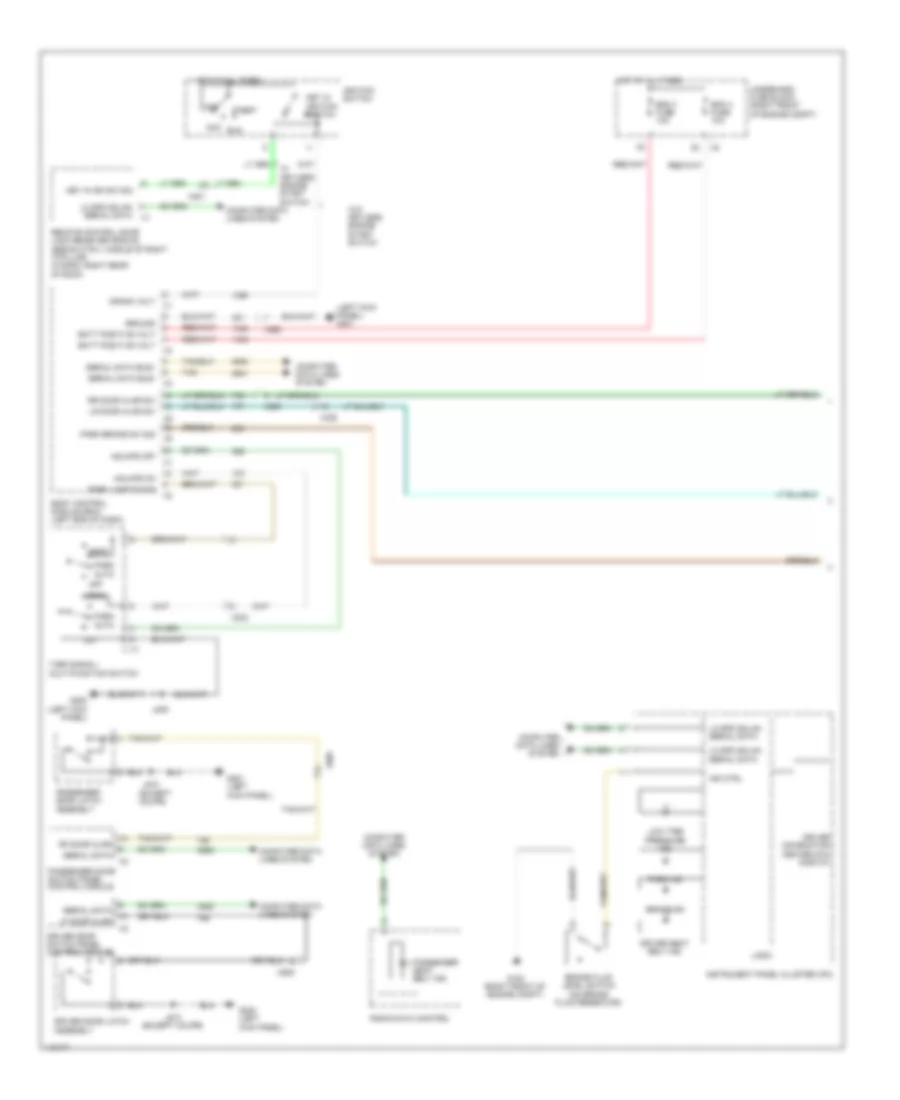 Warning Systems Wiring Diagram Coupe 1 of 2 for Cadillac CTS Vsport 2014