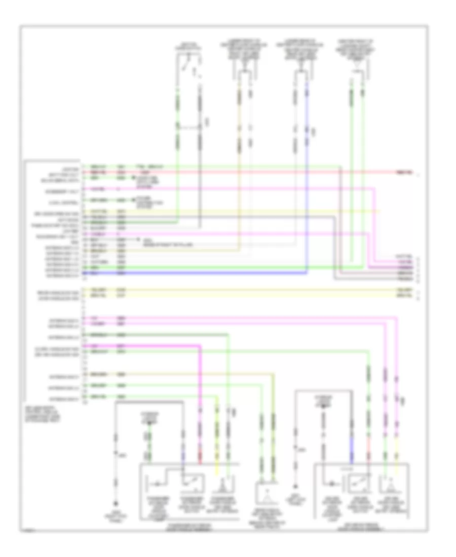 Forced Entry Wiring Diagram Sedan Except CTS V with Passive Keyless Entry 1 of 5 for Cadillac CTS Vsport 2014