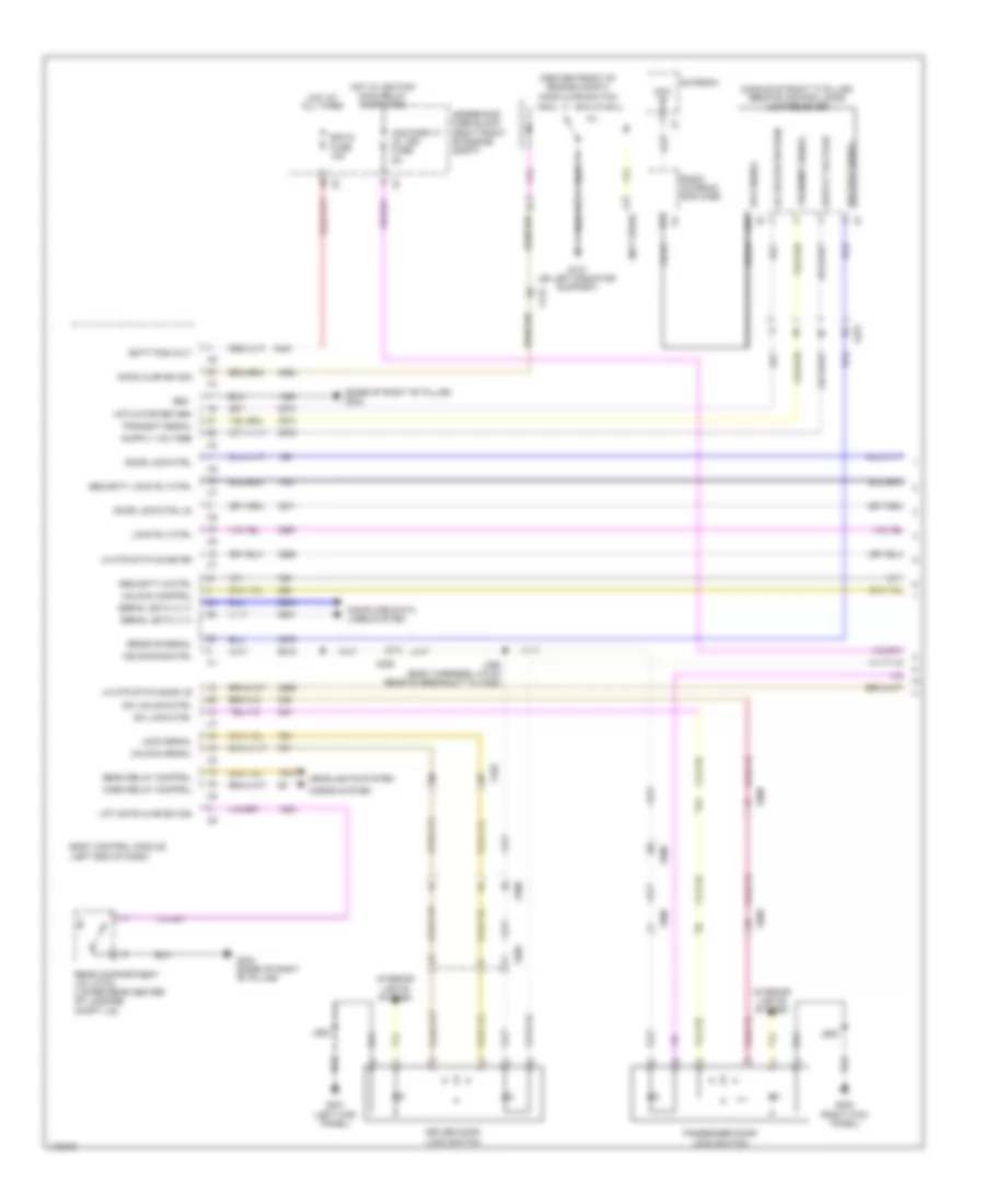 Forced Entry Wiring Diagram Sedan Except CTS V without Passive Keyless Entry 1 of 3 for Cadillac CTS Vsport 2014