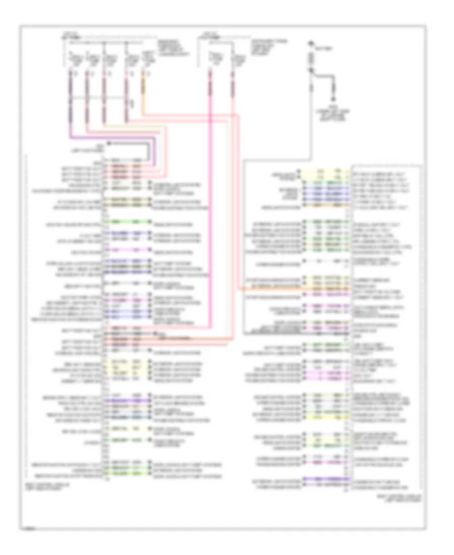 Body Control Modules Wiring Diagram Sedan Except CTS V 1 of 2 for Cadillac CTS Vsport 2014