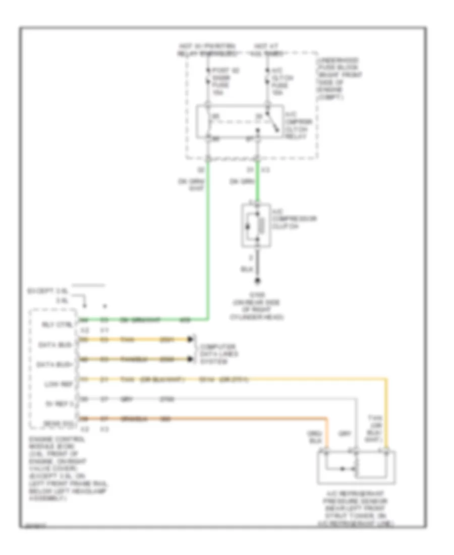 Compressor Wiring Diagram for Cadillac STS 2009