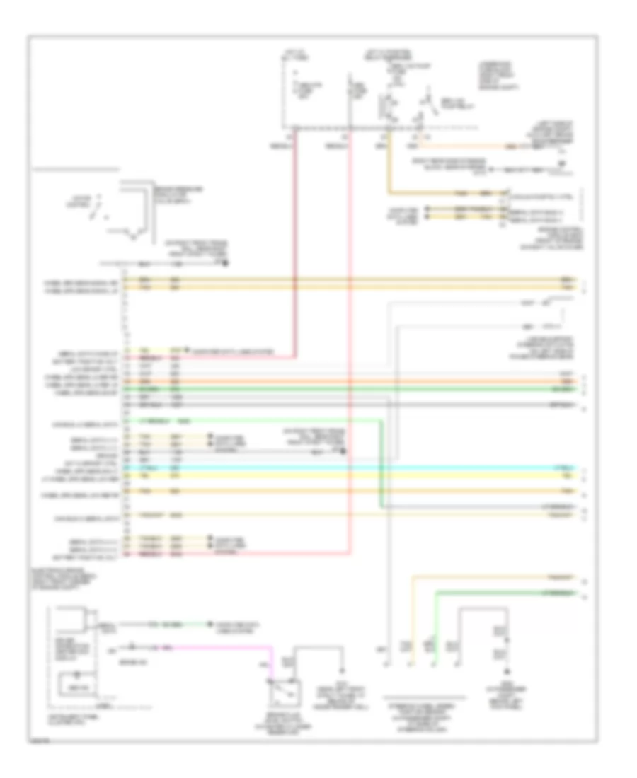 Anti-lock Brakes Wiring Diagram, without VSC (1 of 2) for Cadillac STS 2009