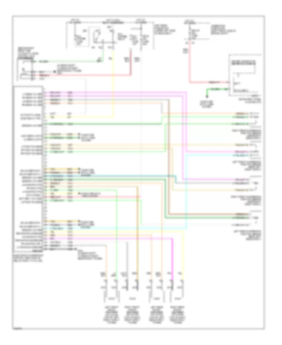 Electronic Suspension Wiring Diagram for Cadillac STS 2009