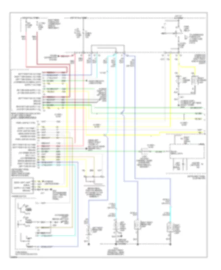 Exterior Lamps Wiring Diagram 1 of 2 for Cadillac STS 2009