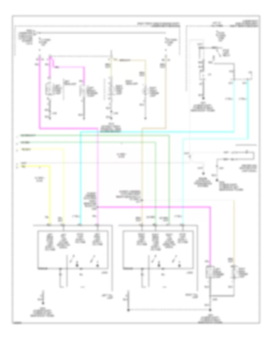 Exterior Lamps Wiring Diagram 2 of 2 for Cadillac STS 2009
