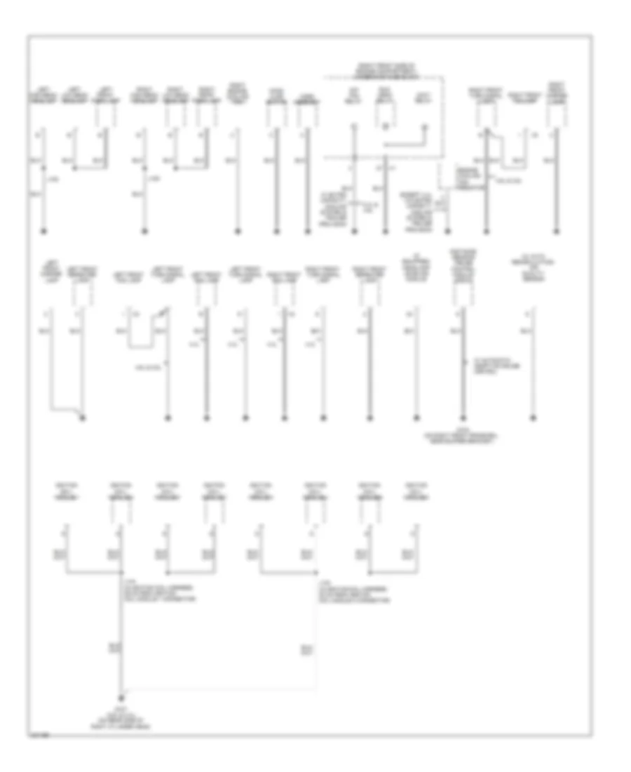 Ground Distribution Wiring Diagram (2 of 5) for Cadillac STS 2009