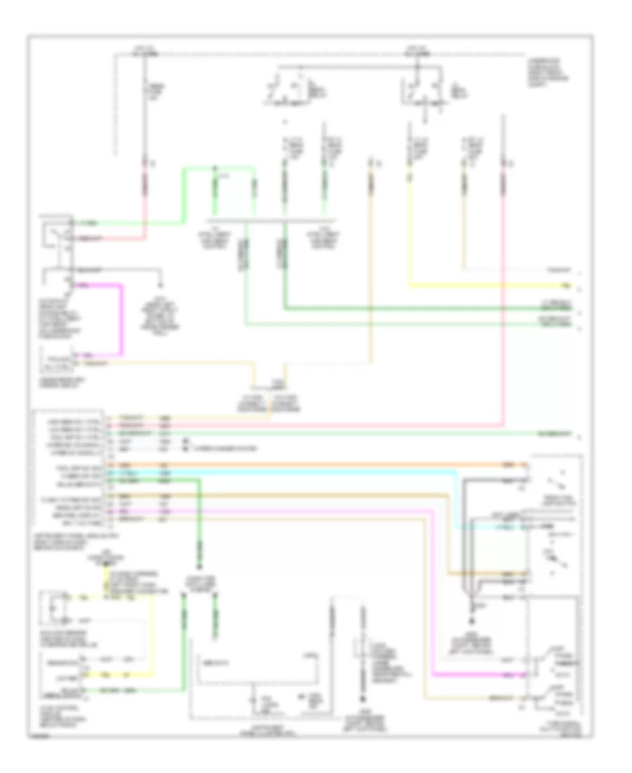 Headlamps Wiring Diagram 1 of 2 for Cadillac STS 2009
