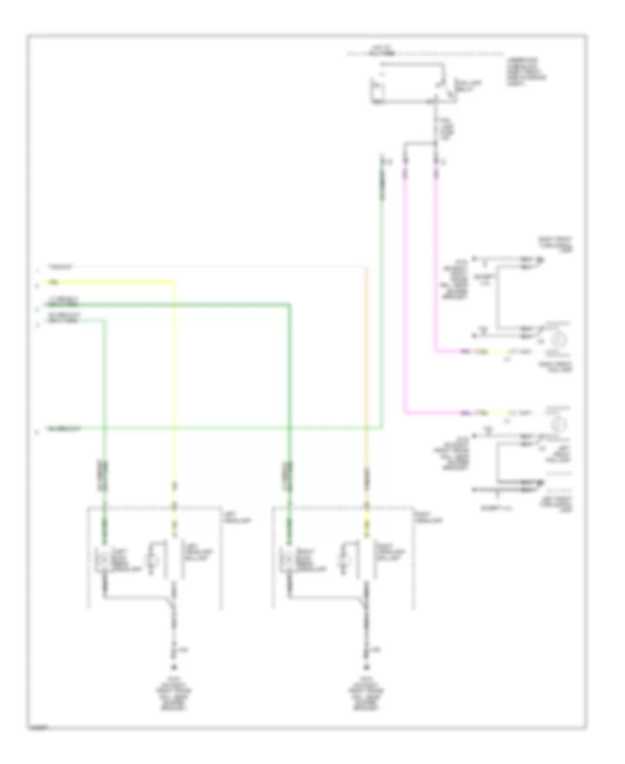 Headlamps Wiring Diagram (2 of 2) for Cadillac STS 2009