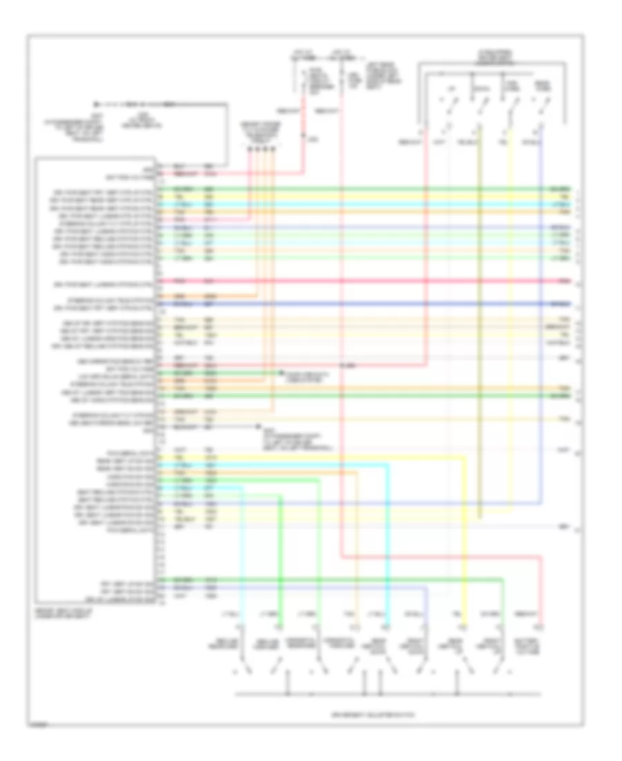Memory Seat Wiring Diagram (1 of 2) for Cadillac STS 2009