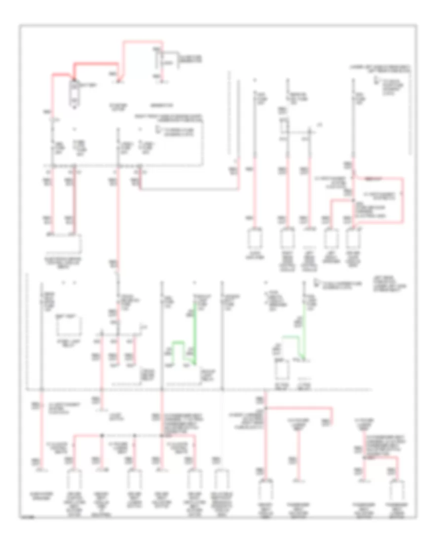 Power Distribution Wiring Diagram 1 of 6 for Cadillac STS 2009
