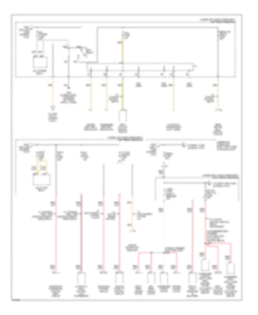 Power Distribution Wiring Diagram (2 of 6) for Cadillac STS 2009