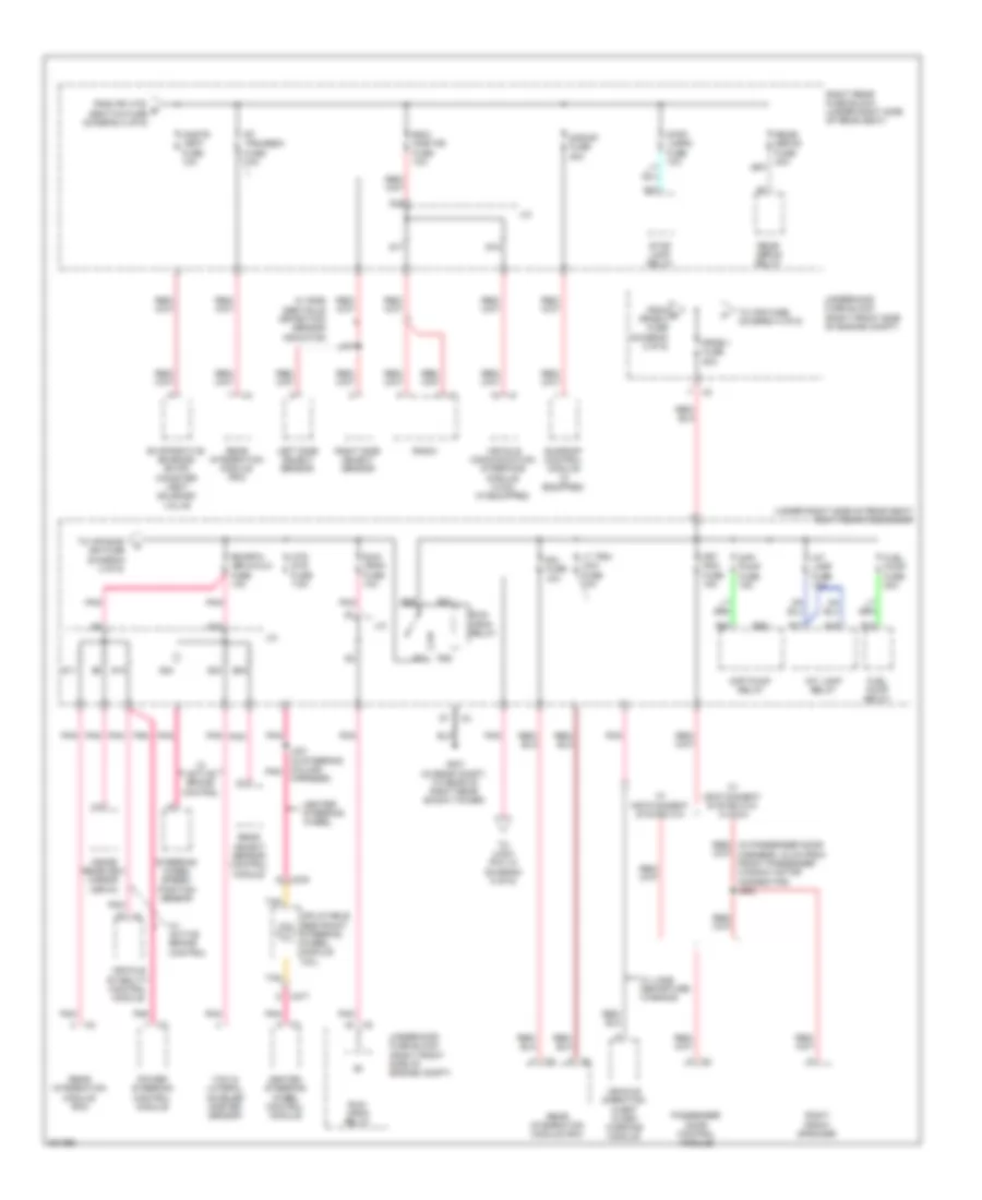 Power Distribution Wiring Diagram 3 of 6 for Cadillac STS 2009