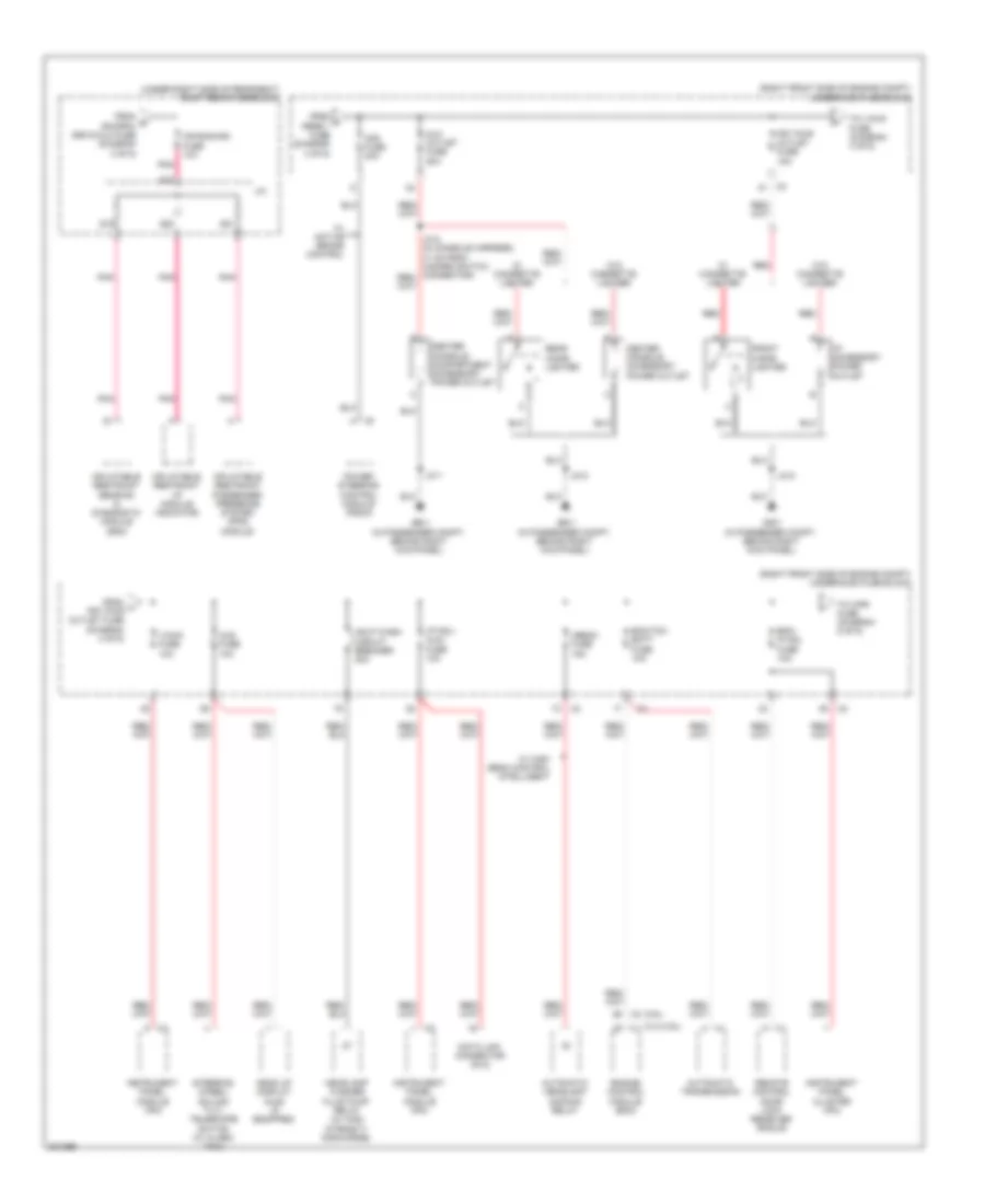 Power Distribution Wiring Diagram (4 of 6) for Cadillac STS 2009