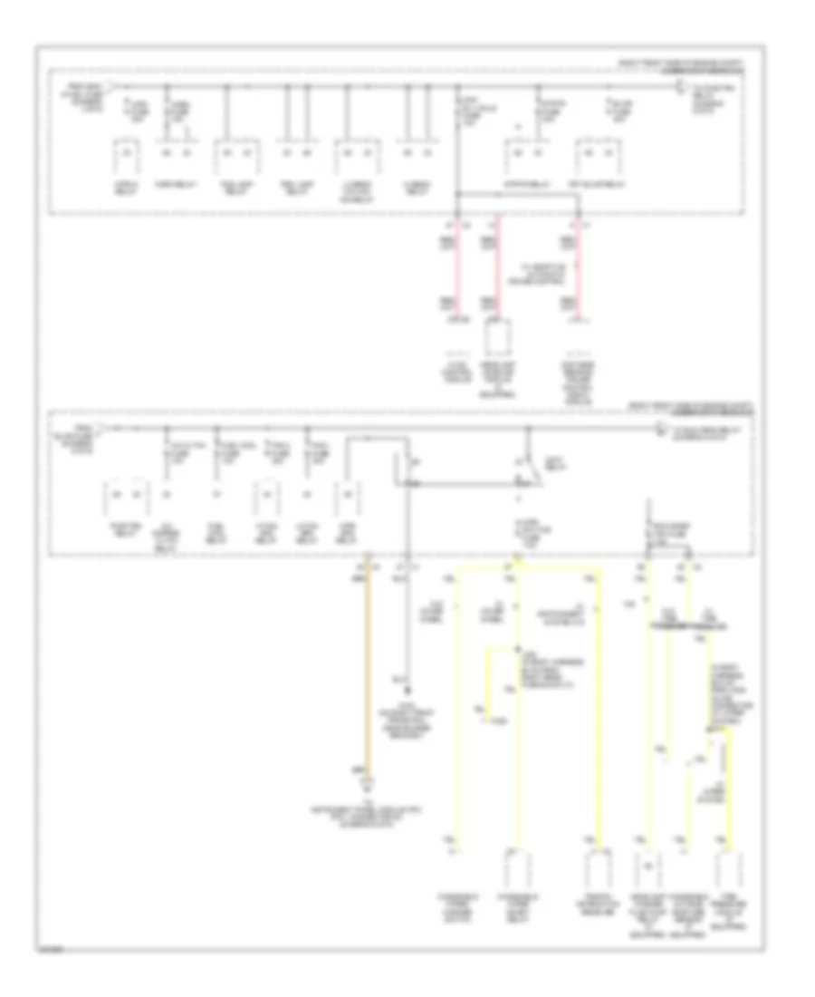Power Distribution Wiring Diagram 5 of 6 for Cadillac STS 2009