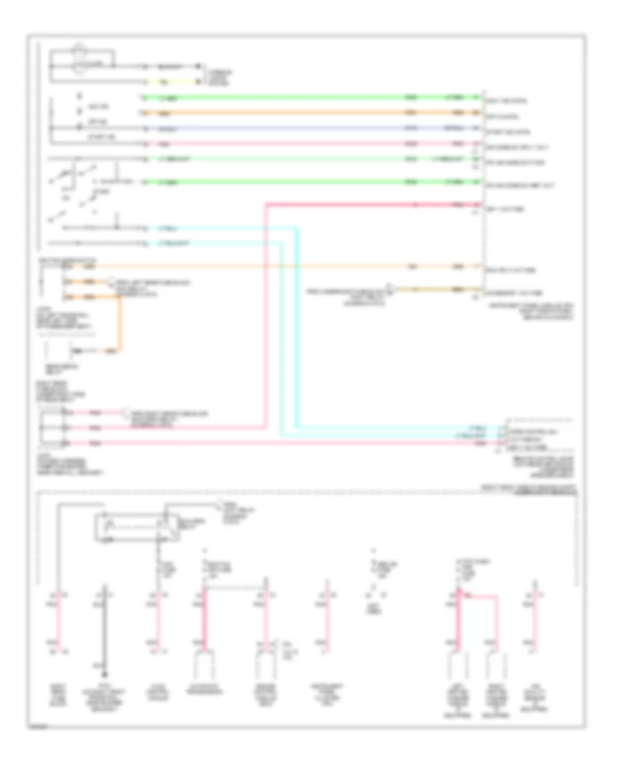 Power Distribution Wiring Diagram (6 of 6) for Cadillac STS 2009