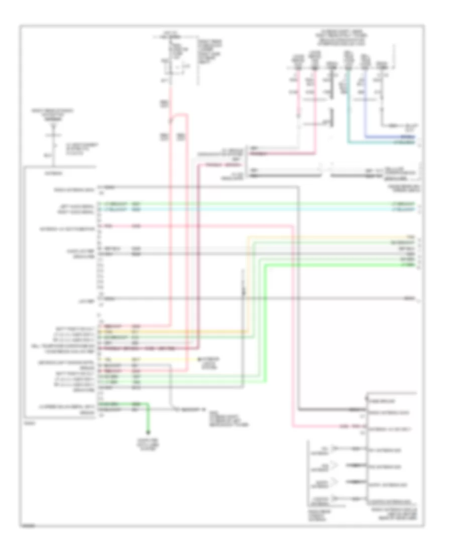 8-Speaker System Wiring Diagram (1 of 3) for Cadillac STS 2009