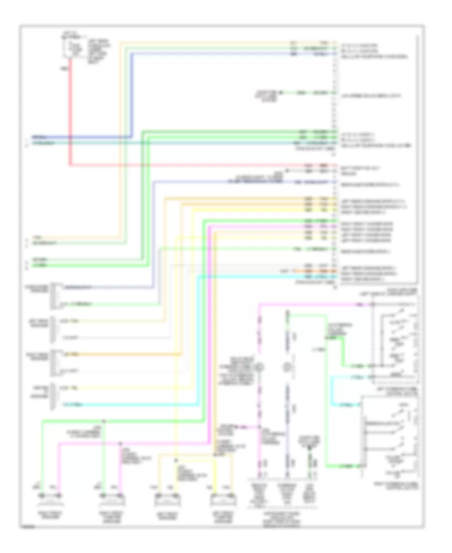 8 Speaker System Wiring Diagram 3 of 3 for Cadillac STS 2009