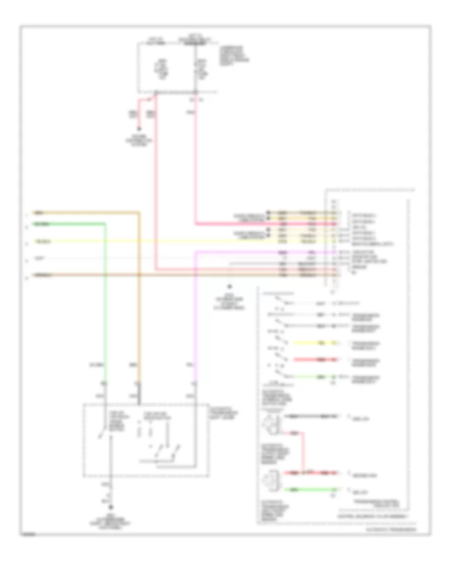 Transmission Wiring Diagram (2 of 2) for Cadillac STS 2009