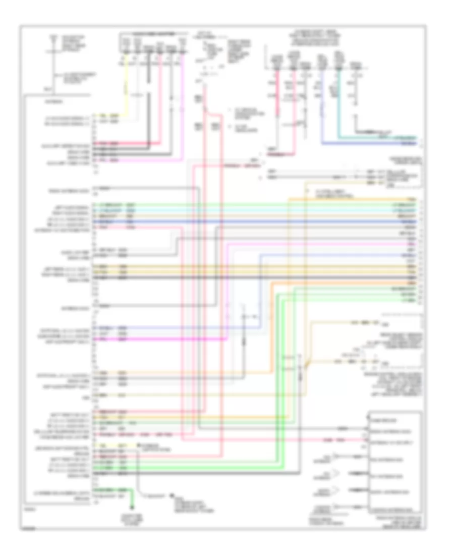 15 Speaker System Wiring Diagram 1 of 4 for Cadillac STS V 2009