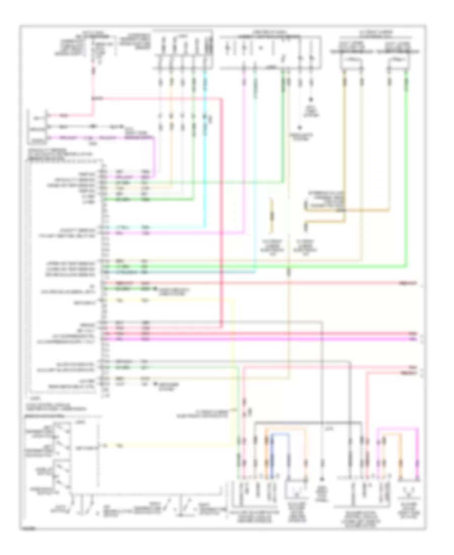 Automatic A C Wiring Diagram 1 of 4 for Cadillac SRX 2011