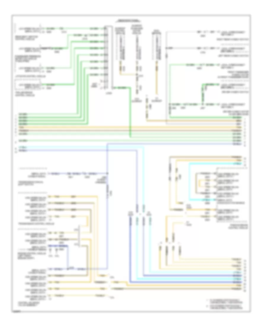 Computer Data Lines Wiring Diagram 2 of 3 for Cadillac SRX 2011