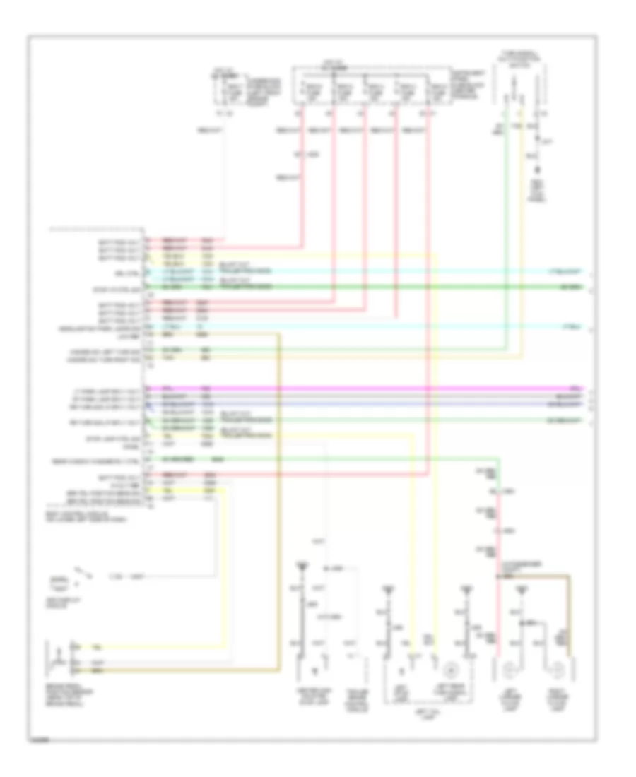 Exterior Lamps Wiring Diagram 1 of 2 for Cadillac SRX 2011