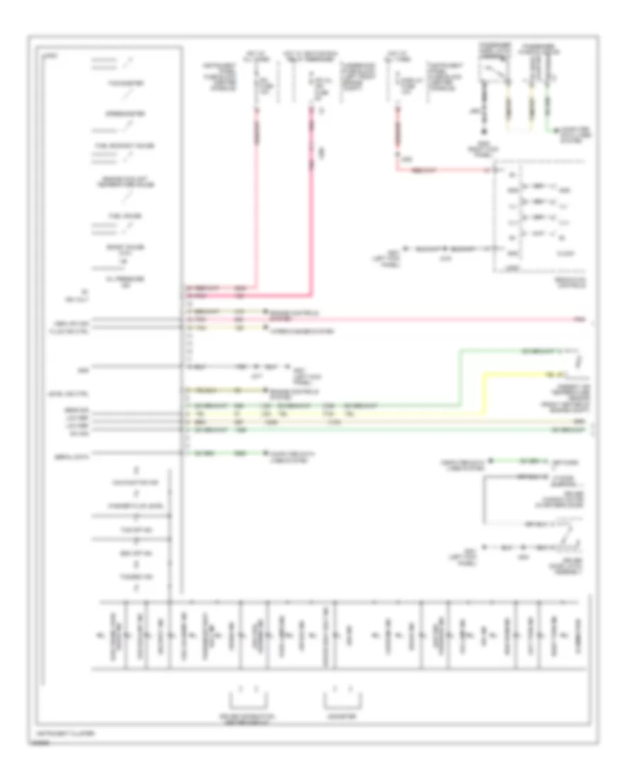 Instrument Cluster Wiring Diagram 1 of 2 for Cadillac SRX 2011