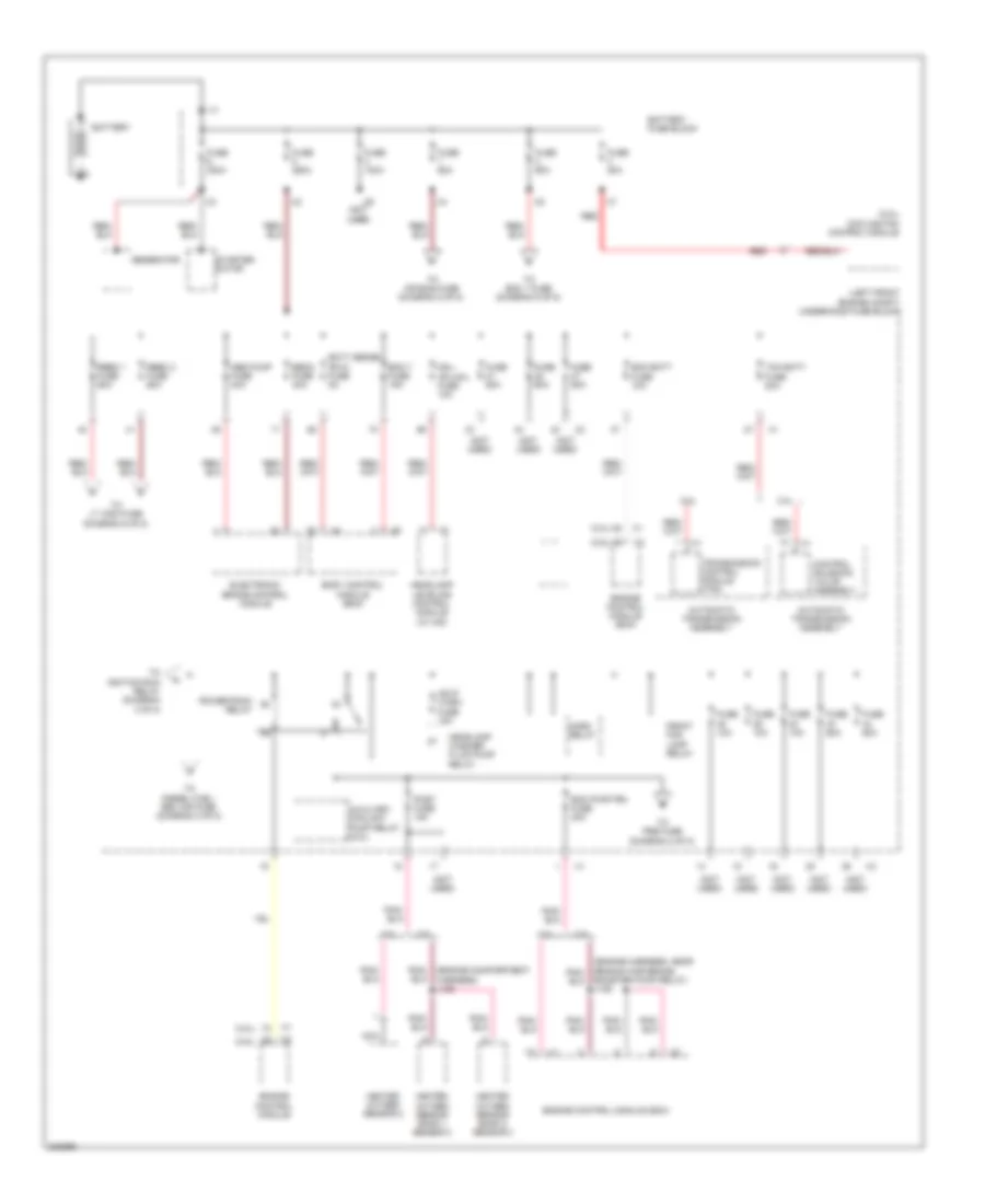 Power Distribution Wiring Diagram 1 of 8 for Cadillac SRX 2011
