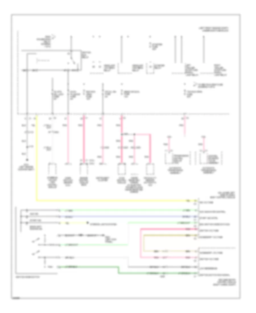Power Distribution Wiring Diagram 3 of 8 for Cadillac SRX 2011