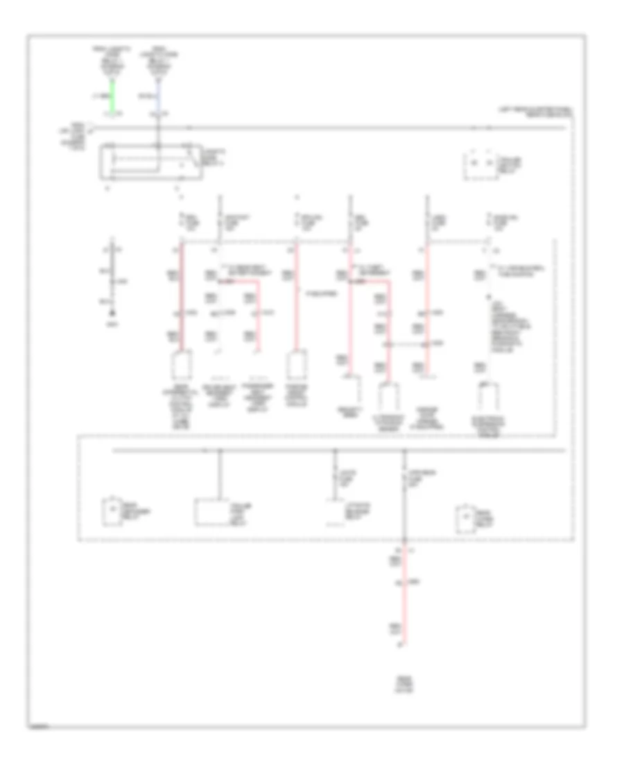 Power Distribution Wiring Diagram (8 of 8) for Cadillac SRX 2011