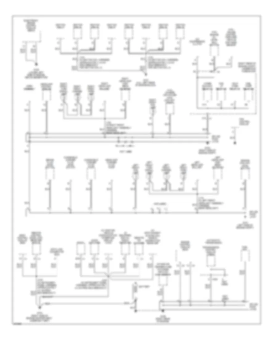 Ground Distribution Wiring Diagram 1 of 3 for Cadillac XDiscovery 2009