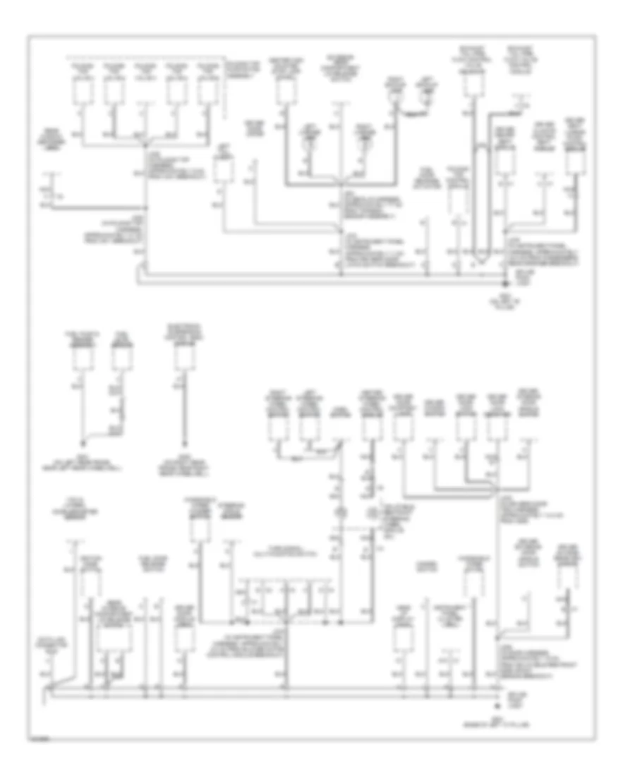 Ground Distribution Wiring Diagram 2 of 3 for Cadillac XDiscovery 2009