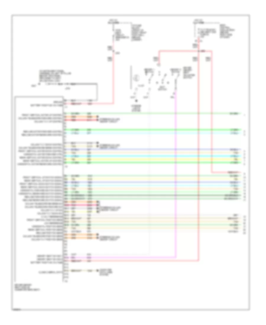 Driver s Memory Seat Wiring Diagram 1 of 2 for Cadillac XDiscovery 2009